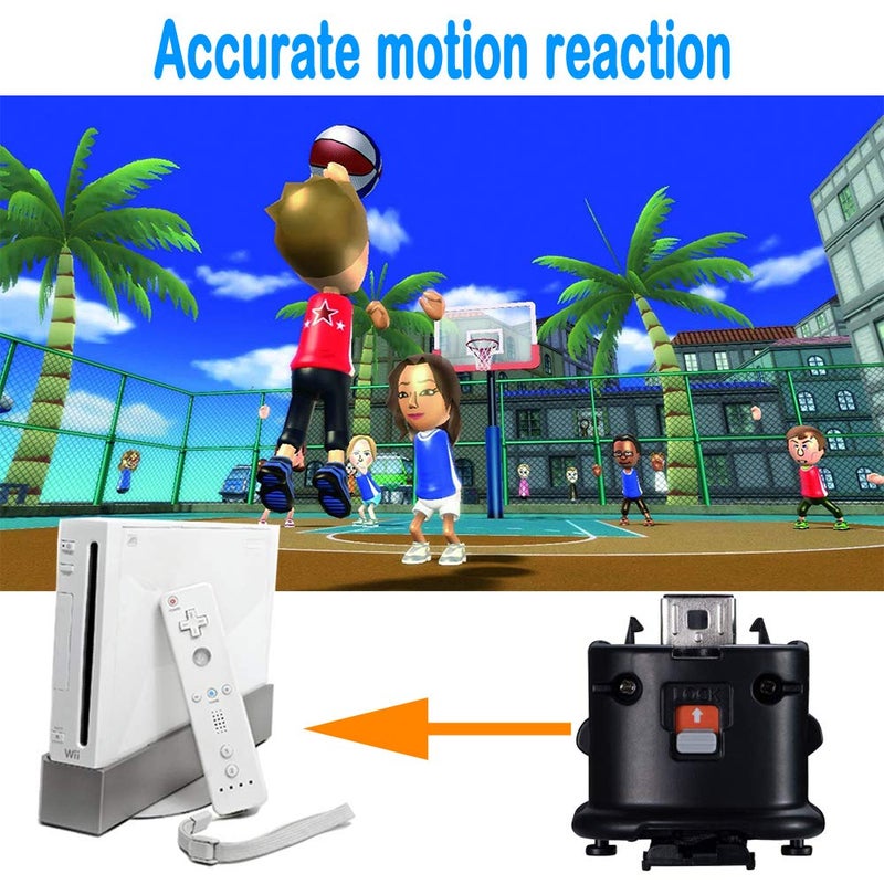 LACTIVX Wii Motion Plus Adapter, 2 Packs Upgraded Motion Attachment for Wii Remote Controller (Black) - Image 3